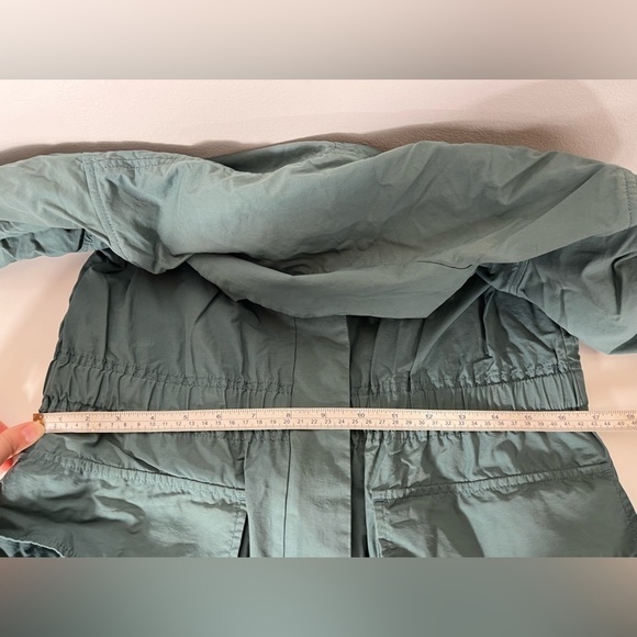 Eileen Fisher Organic Cotton/Nylon Jacket 2 Way Full Zip Blue Coat Womens XXS - Picture 16 of 16